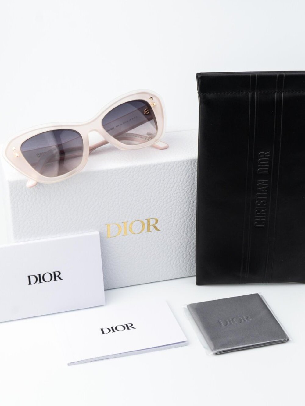Dior Women Sunglasses Pink Violet Gradient Butterfly DIORPACIFIC B3U 40GL - Picture 10 of 11